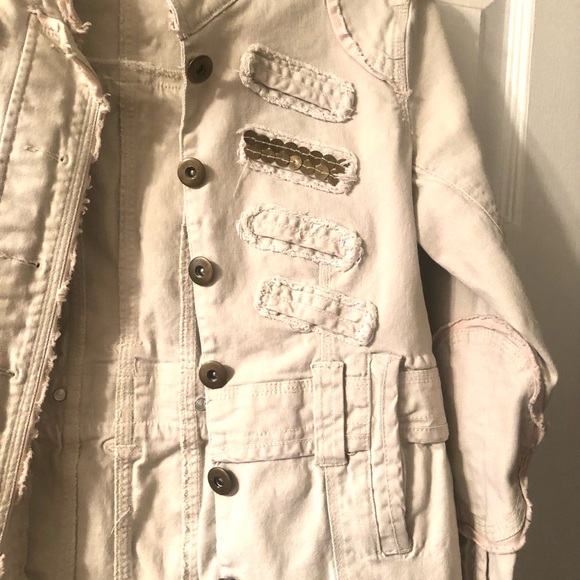 American Jeans Beige Jean Jacket - Picture 4 of 12